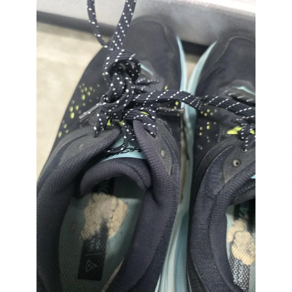 Hoka One One Challenger ATR‎ 6 Women's Trail Running Shoes Black Aqua Size 8B